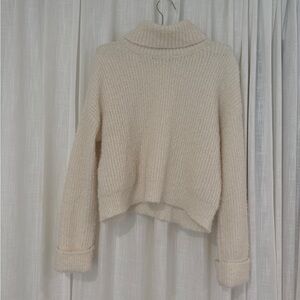 525 America Cozy Cream Turtleneck Sweater